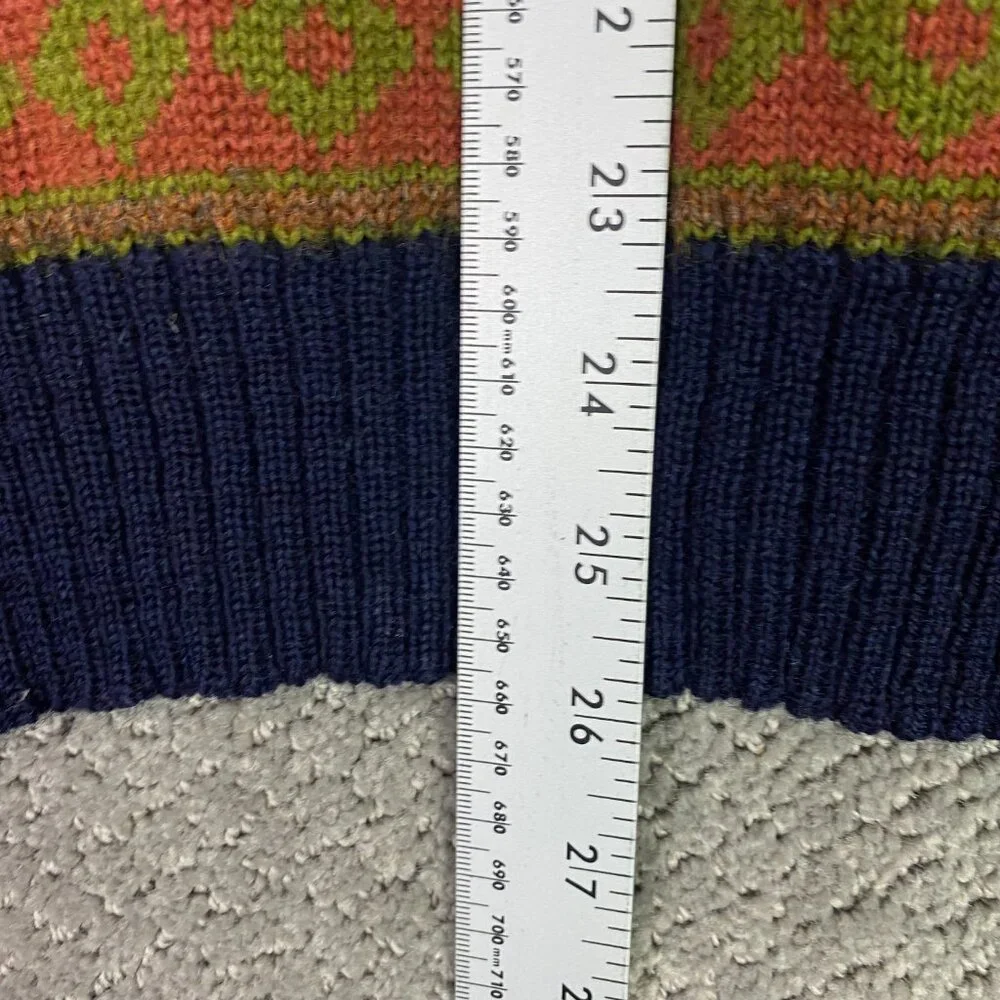 Vintage Past Times Cardigan Sweater Women's Small Floral Knit Wool Made in UK - Picture 8 of 11